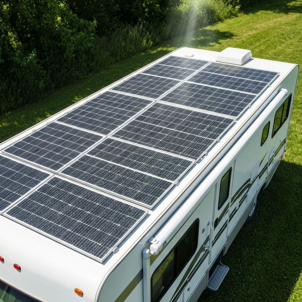 Solar panel system for off-grid capability
